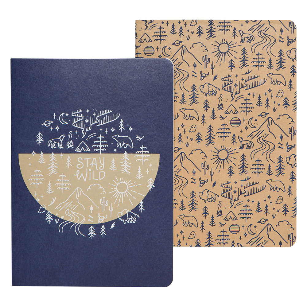 Woman with Notebook Set/2 Stay Wild