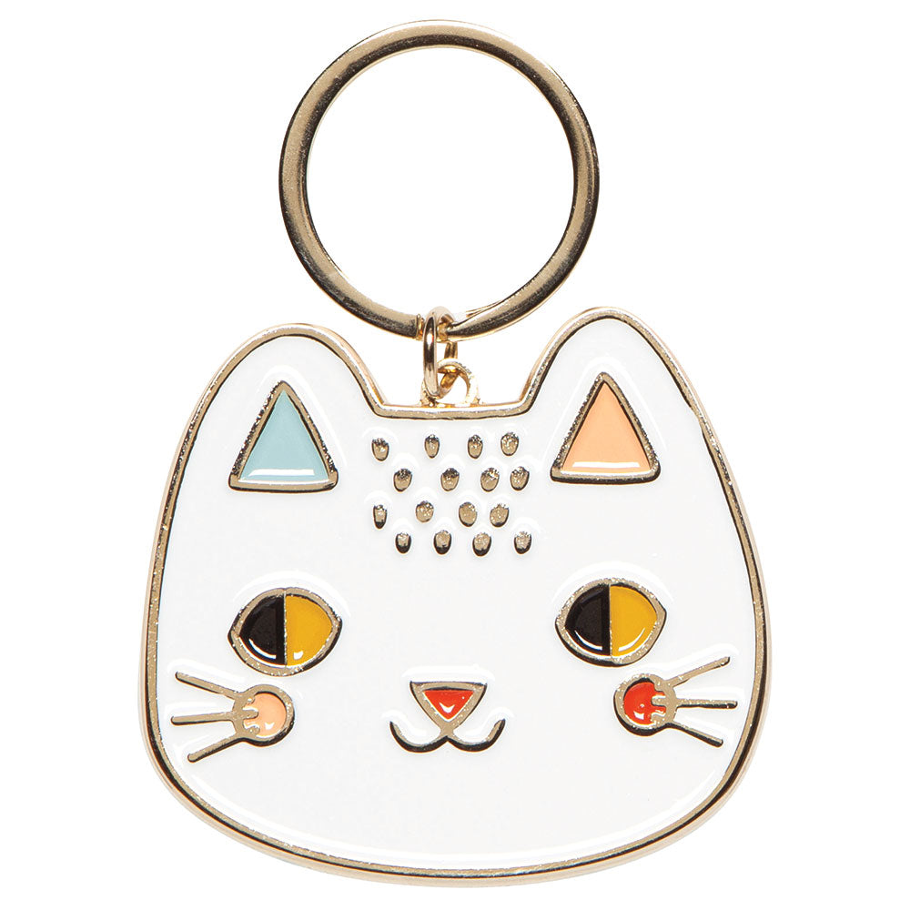Keychain Meow Meow on a book