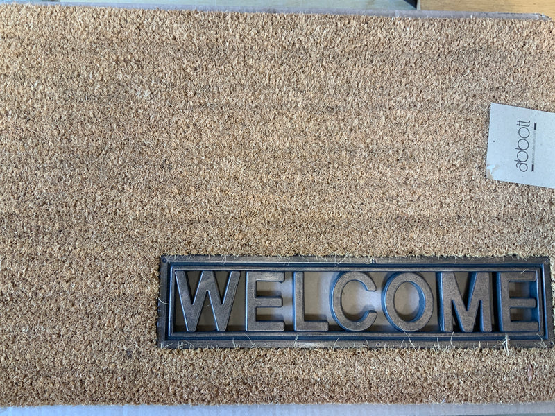Welcome Cut-out Coir Mat