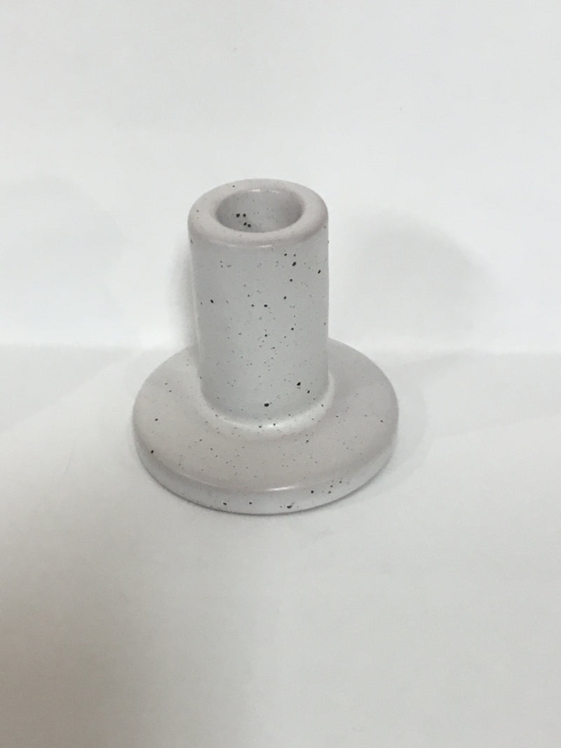 Ceramic Taper Holder White Speckle