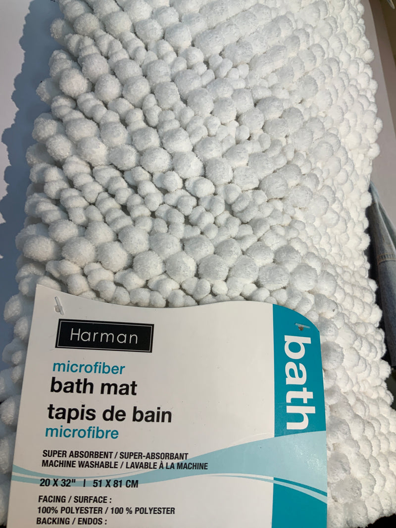 Bath Mat Nubby White