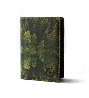 Cork Passport Wallet Forest Print