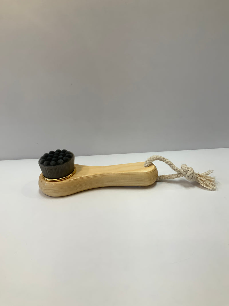 Bamboo Charcoal Facial Brush With Long Handle