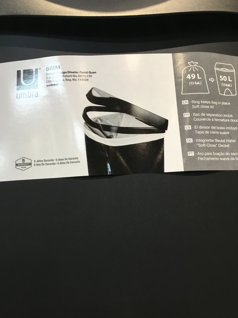 Umbra Brim Step Garbage Can