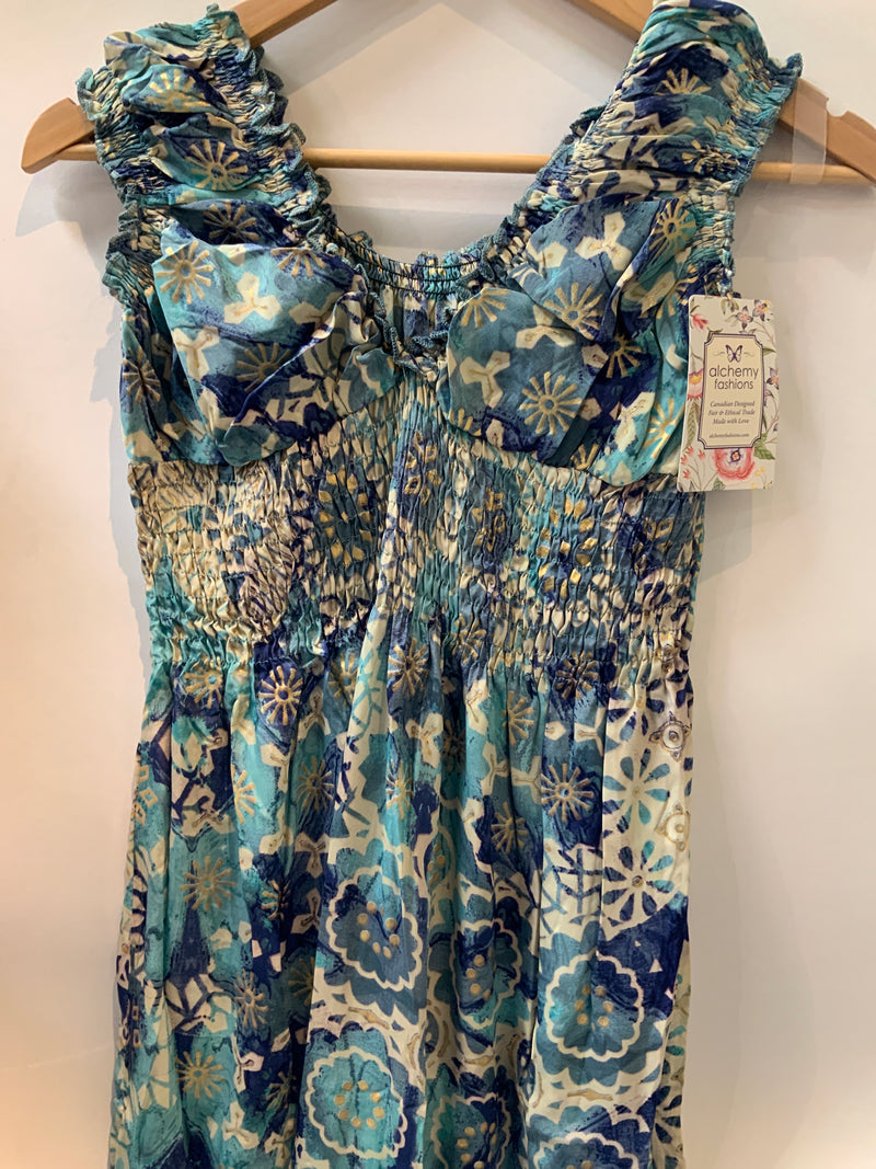 Venus Dress Royal Mosaic