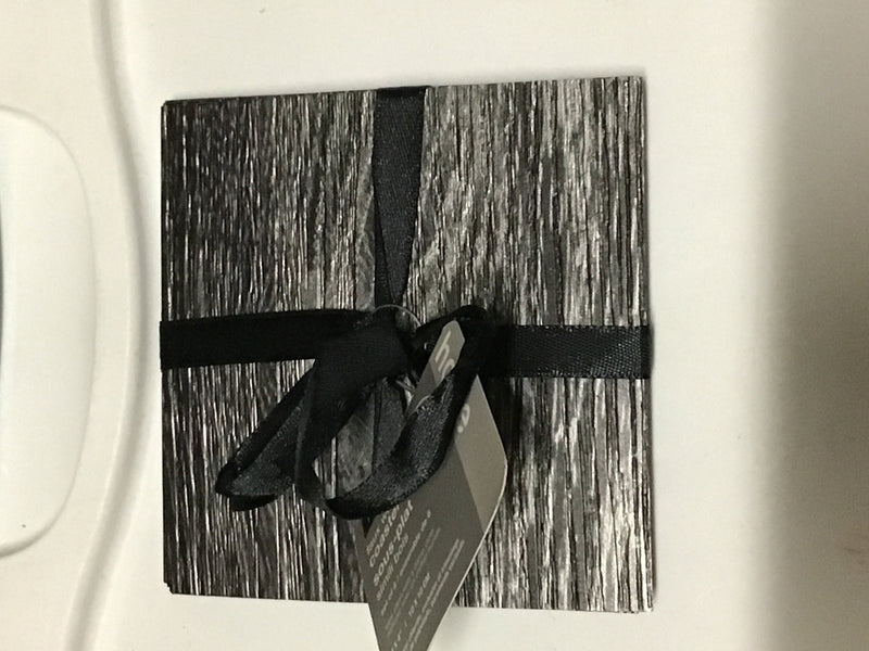 Coasters Set of 6-Faux Wood