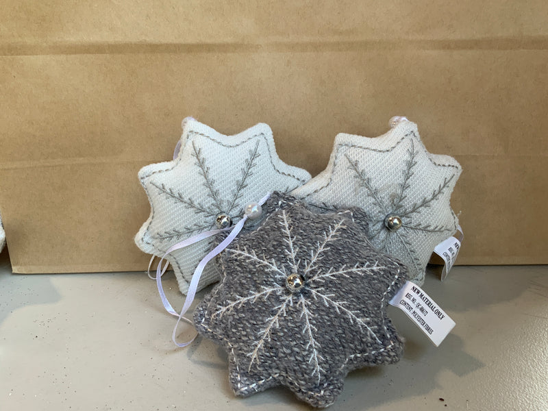 Cushion Snowflake Ornament
