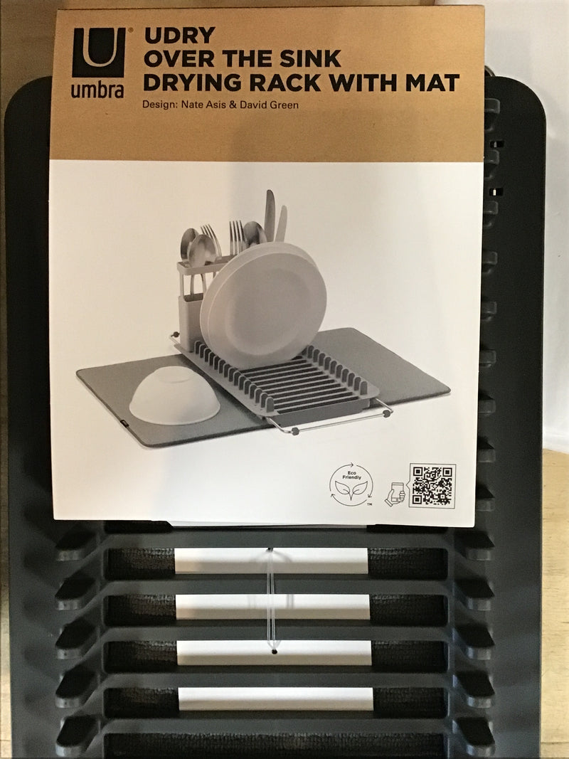 Umbra Udry Over the Sink Dish Rack with Drying Mat