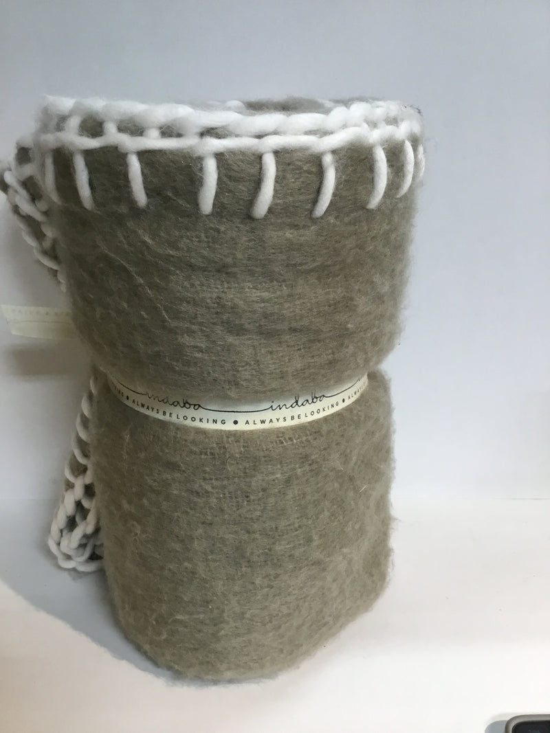 Blanket Stitch Mohair Throw