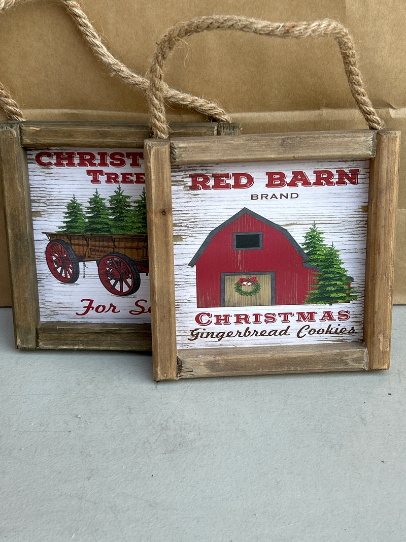 Wooden Holiday Sign