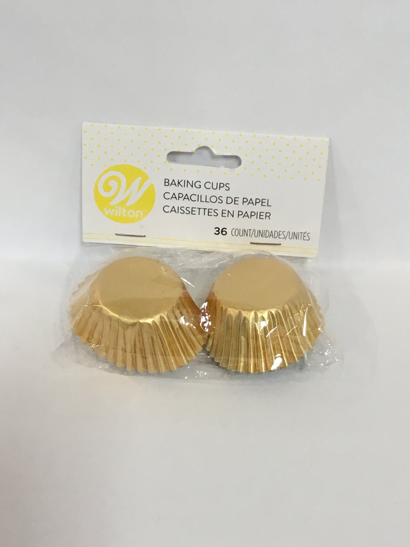 Wilton Mini Baking Cups Metallic 36