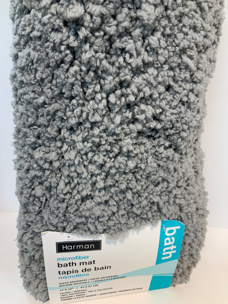 Bath Mat, Microfibre Grey