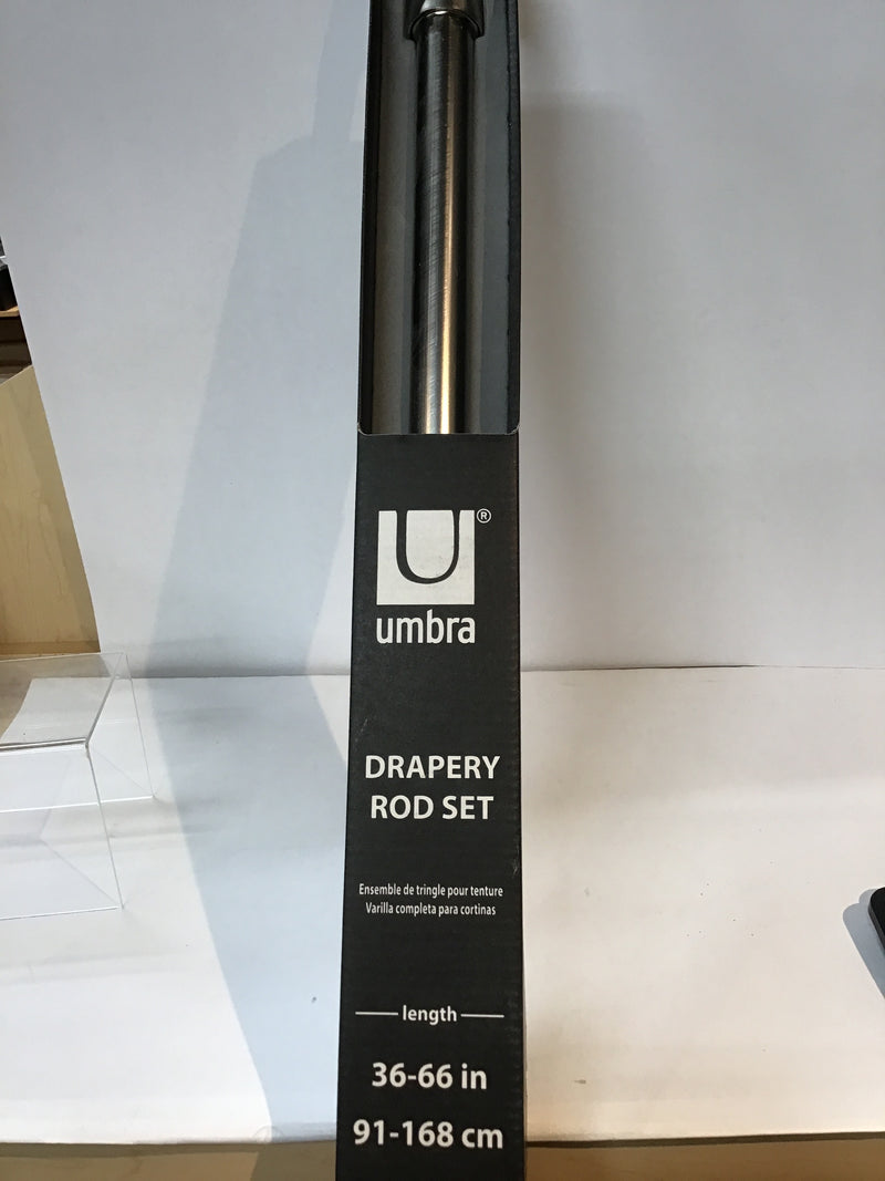 Umbra Drapery Rod Set 36” - 66”