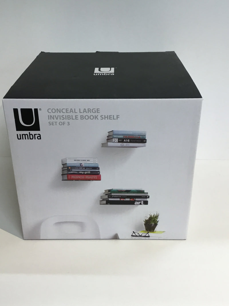Umbra Conceal Large Invisible Book Shelf Set of 3
