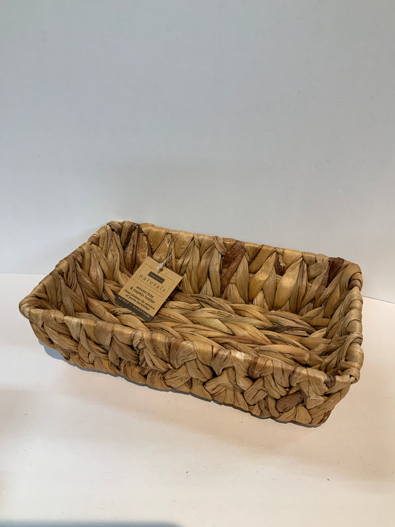 Woven Tray & Napkin Holder
