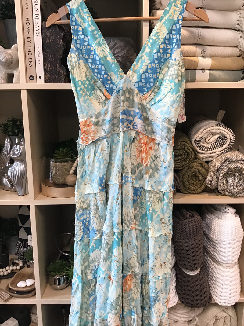 Carmen Dress Bahama Blue