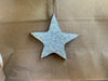 White Wood Star Ornament