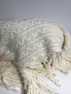 Woven Knit Tassel Throw