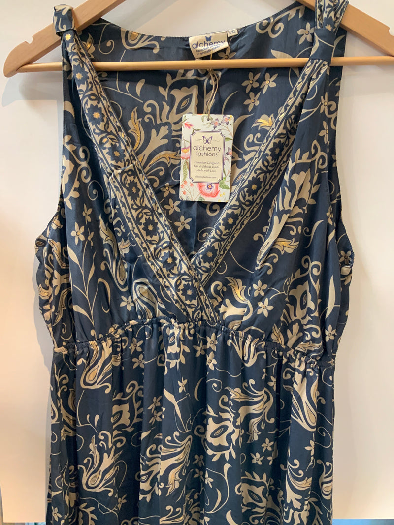 Ambrosia Dress Platinum Leaf