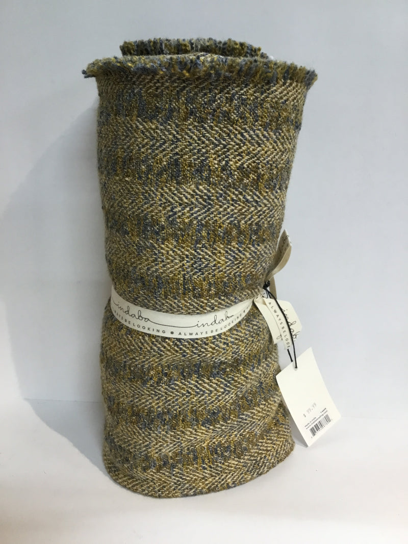 Watson Woven Throw Green