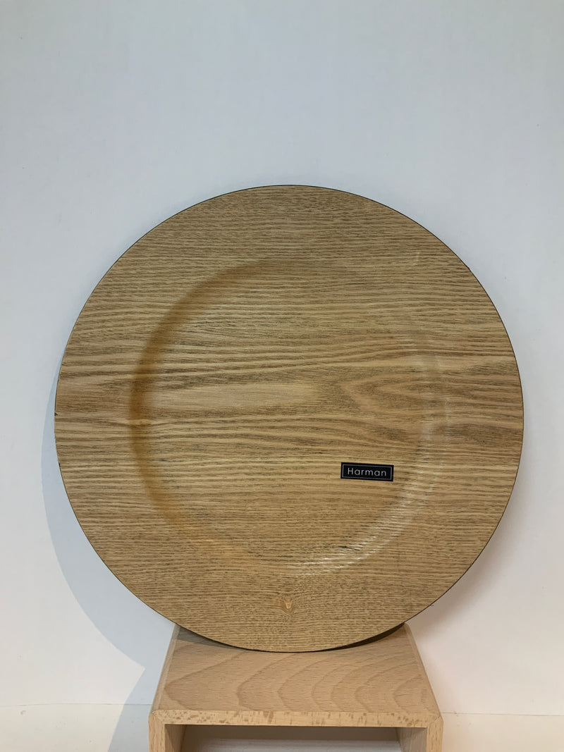 Wood Grain Charger Plate