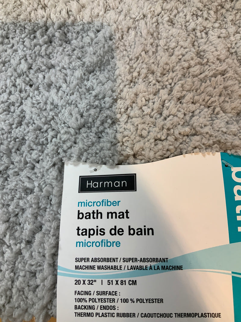 Bath Mat, Microfibre Grey