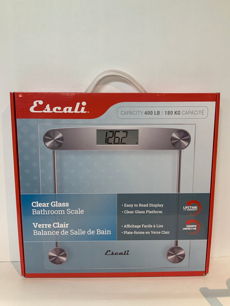 Bathroom Scale-Clear Glass