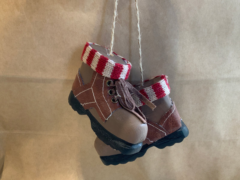 Wood Boots Ornament