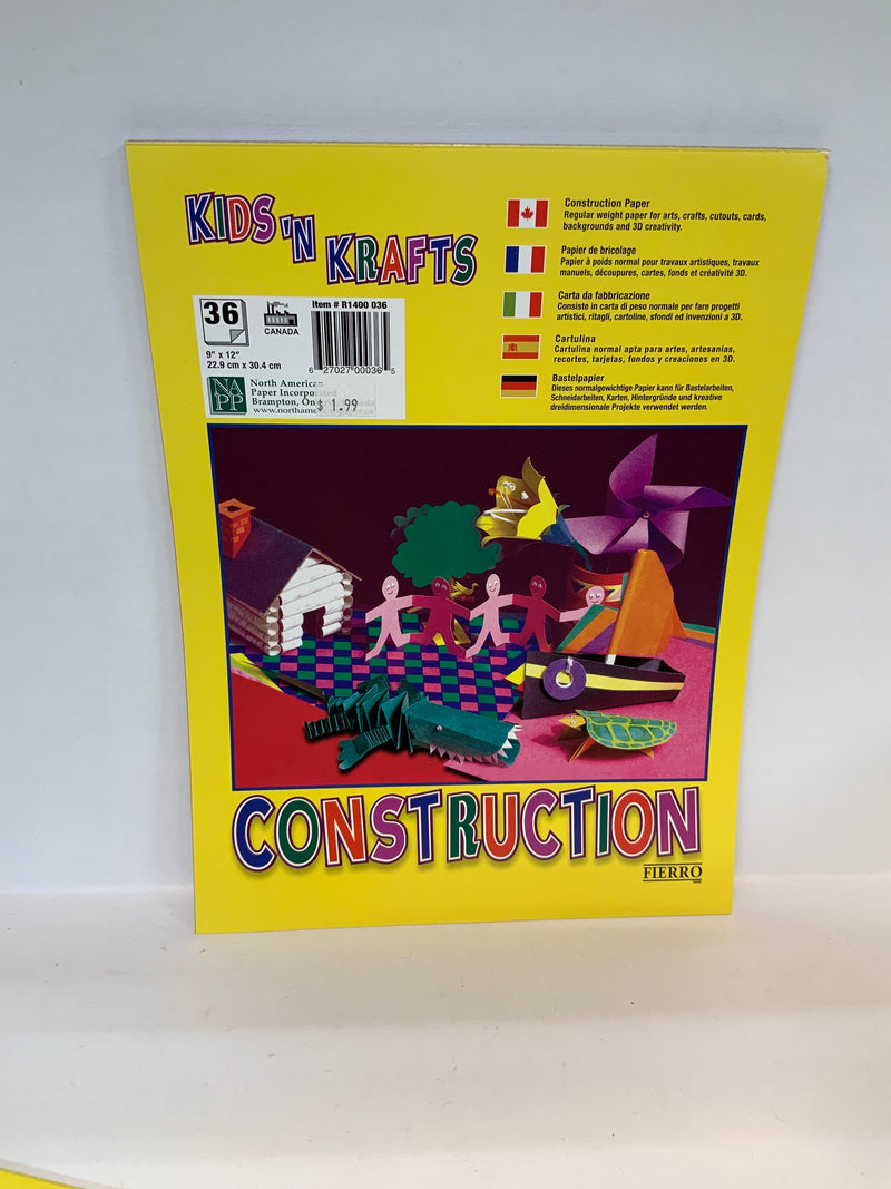 Construction Paper Pad