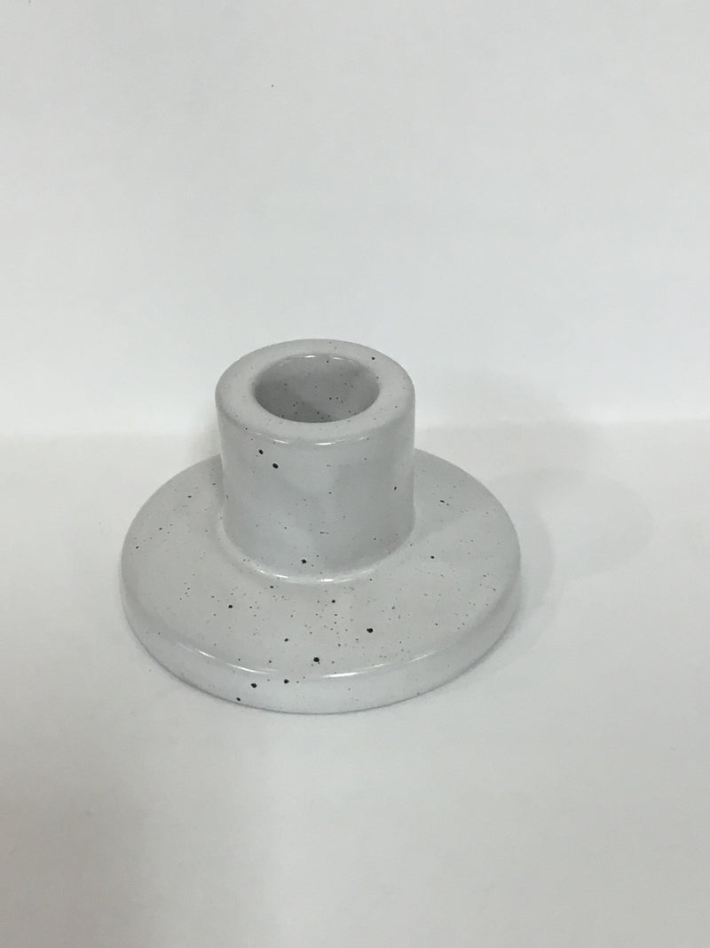 Ceramic Taper Holder White Speckle