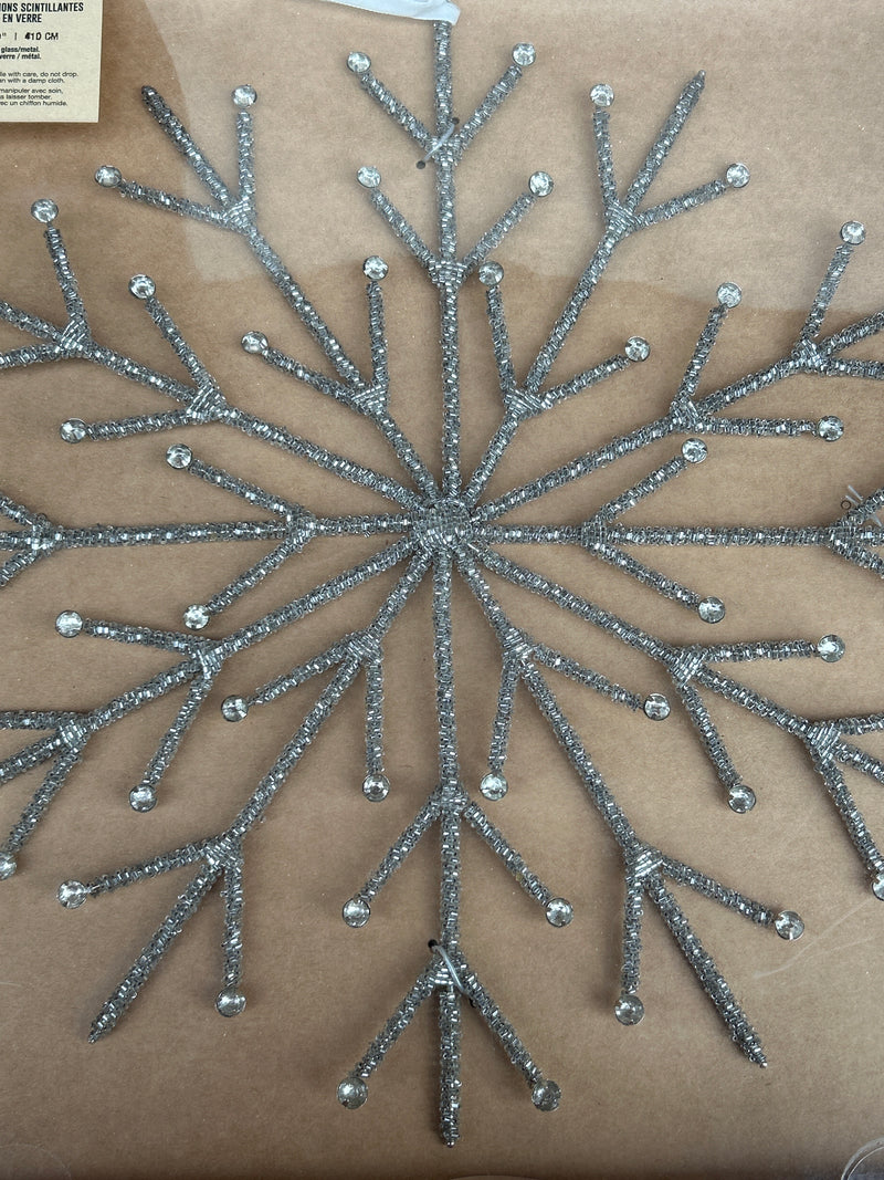 Beaded Snowflake 16”