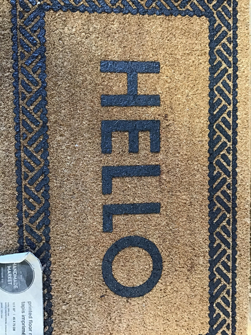 Coir mat Hello