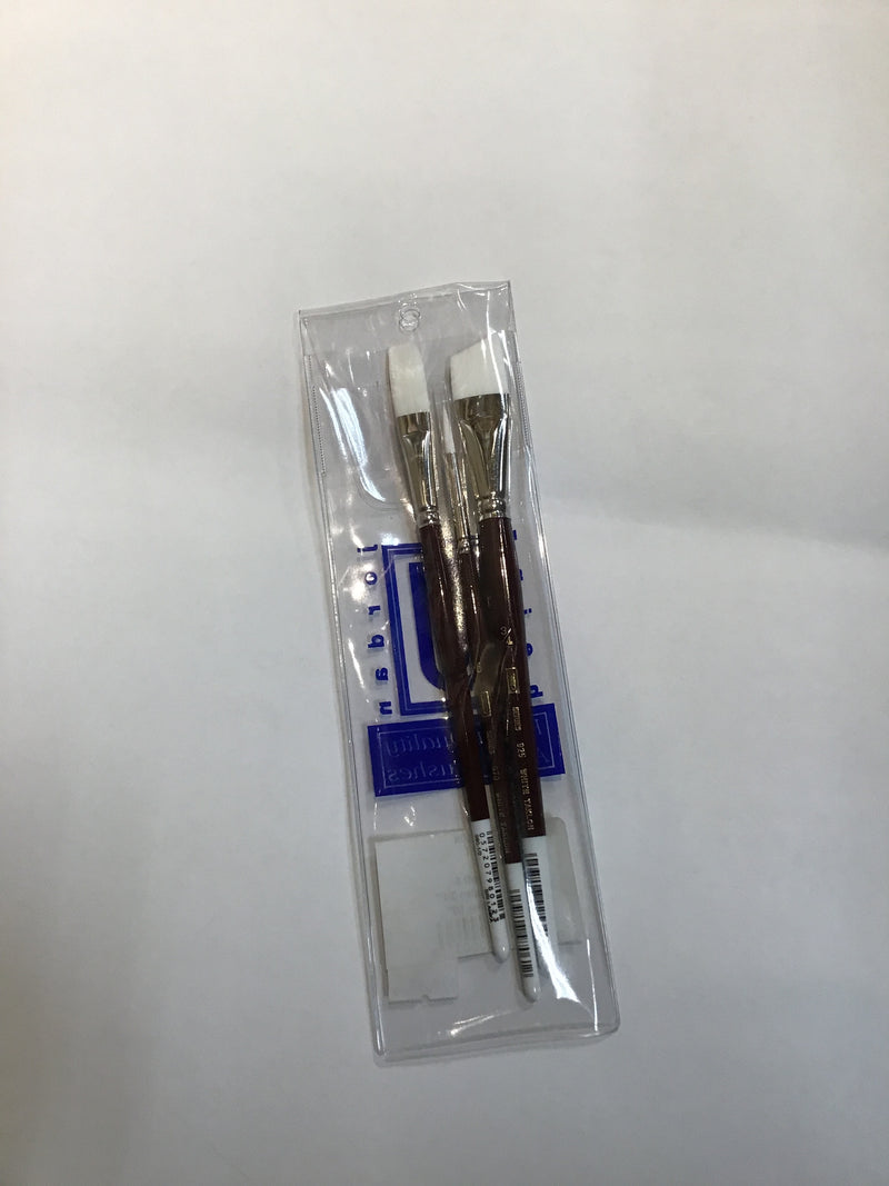 White Taklon Brush Set