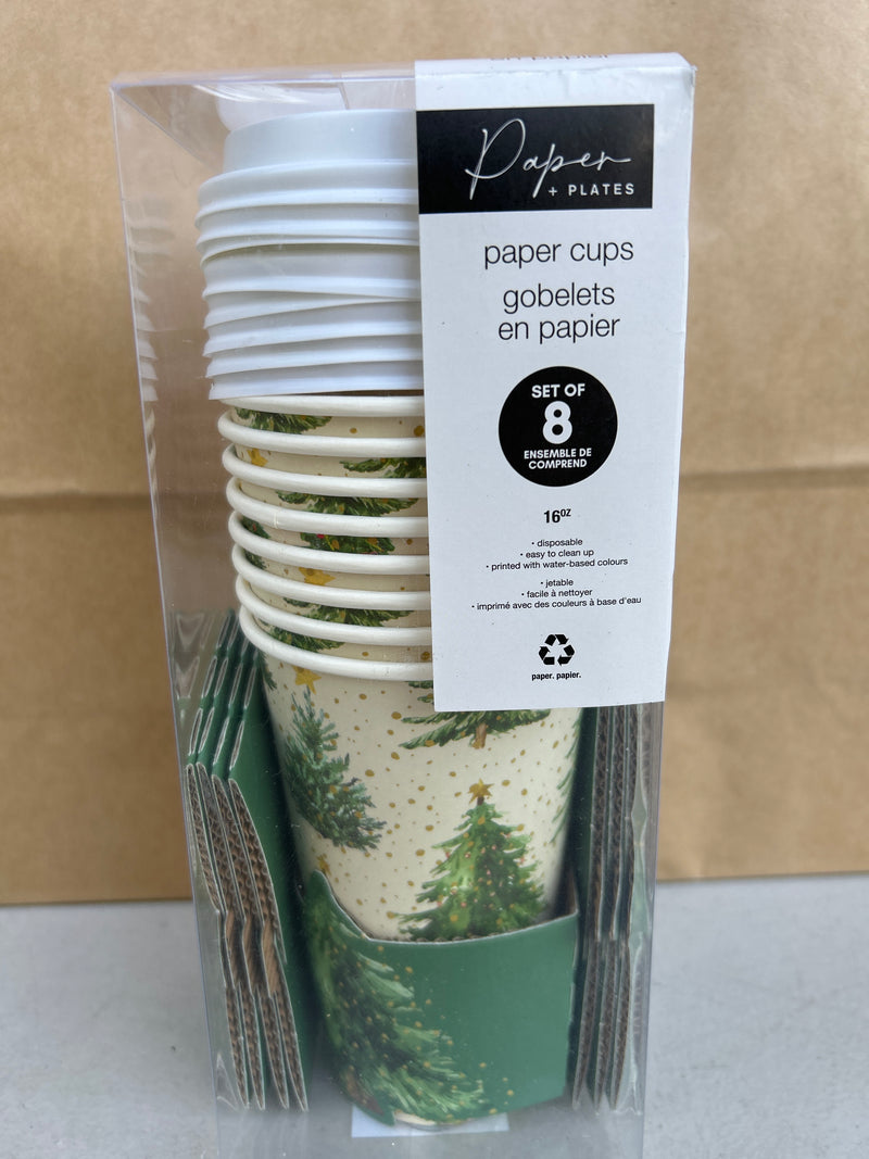 Confetti Trees Paper Cups 8pc