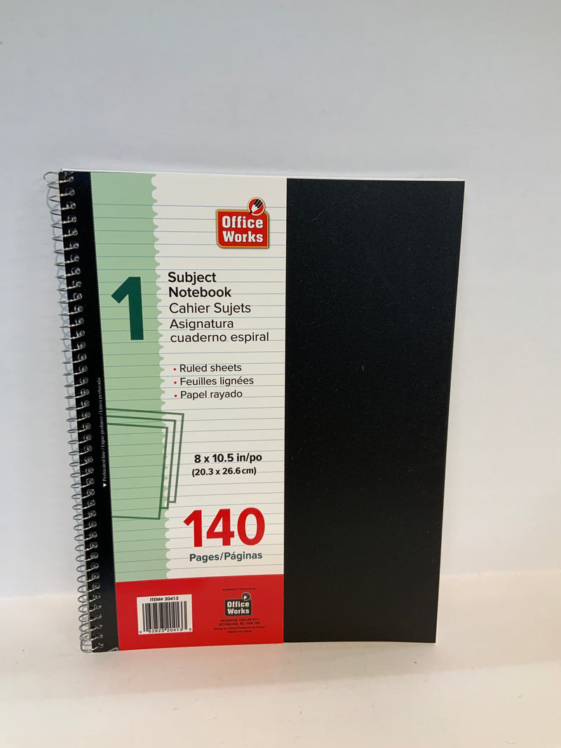 1 Subject Notebook