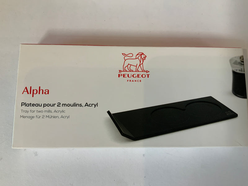 Alpha Acrylic Tray for Two Mills