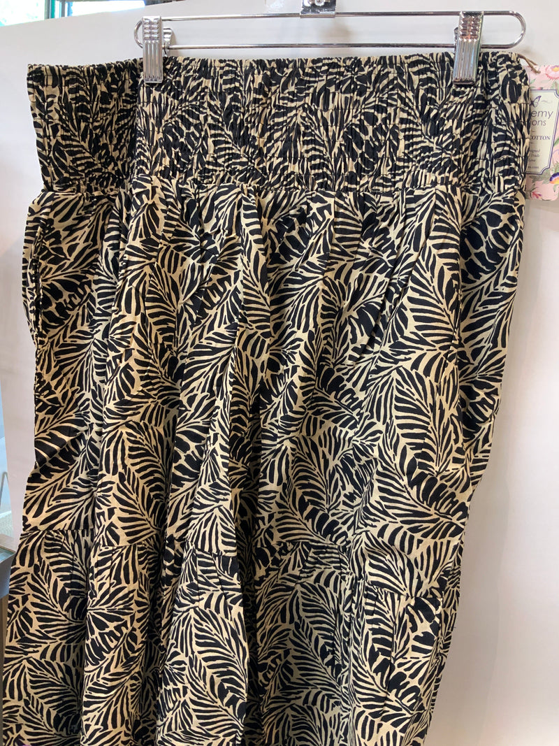 Ariel Organic Cotton Skirt Black Fern