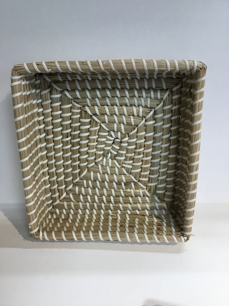 Wicker Napkin Holder Natural/White