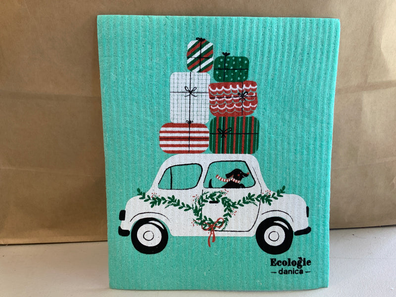 Winter Wheels Dog Swedish Cloth