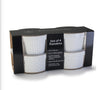 White Porcelain Ramekins Large s/4