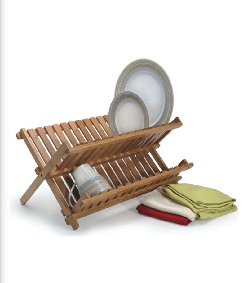 Bamboo Collapsible Dish Rack