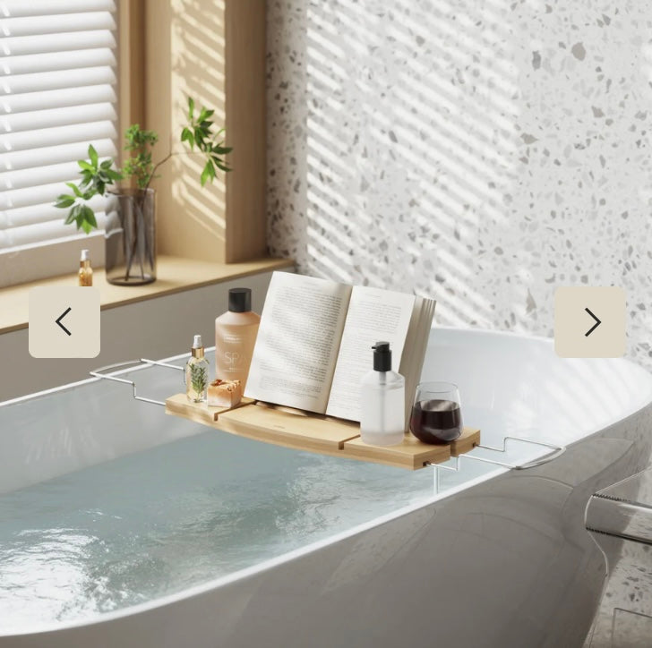 Umbra Aquala Bamboo Bathtub Caddy