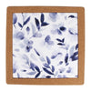 Watercolour Blue Floral Trivet