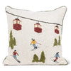 Christmas Skier Pillow