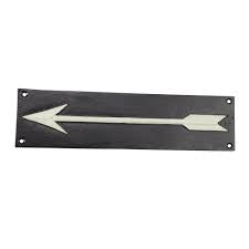 Cast Iron Arrow Sign