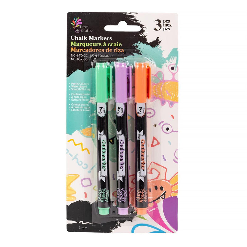 Chalk Markers 3pc Pastel