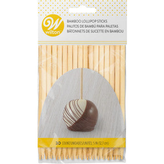 Wilton Bamboo Lollipop Sticks 30pc