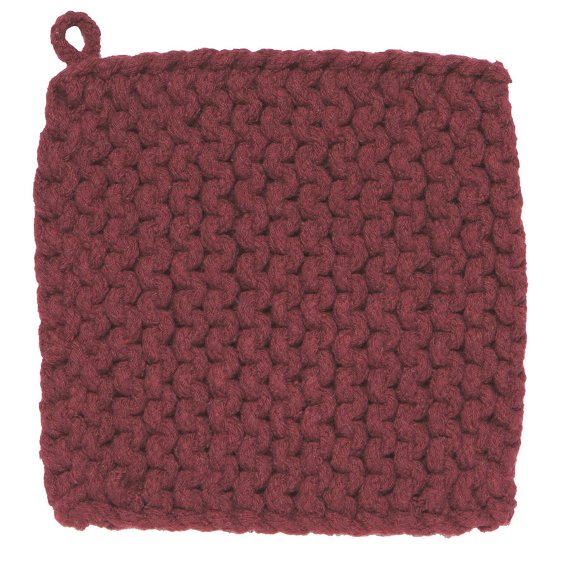 Wine Knit Potholder