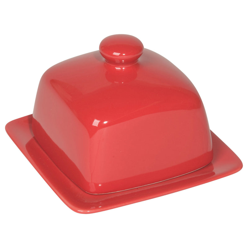 Butter Dish-Square red