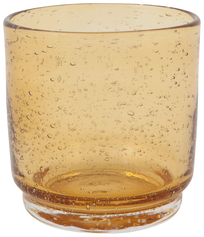 Bubbled Glass 12 oz - Amber